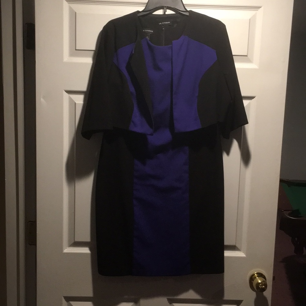 I.N. Studio sheath dress with bolero jacket